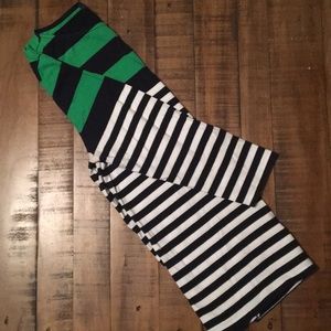 3/4 sleeve striped nautical shirt